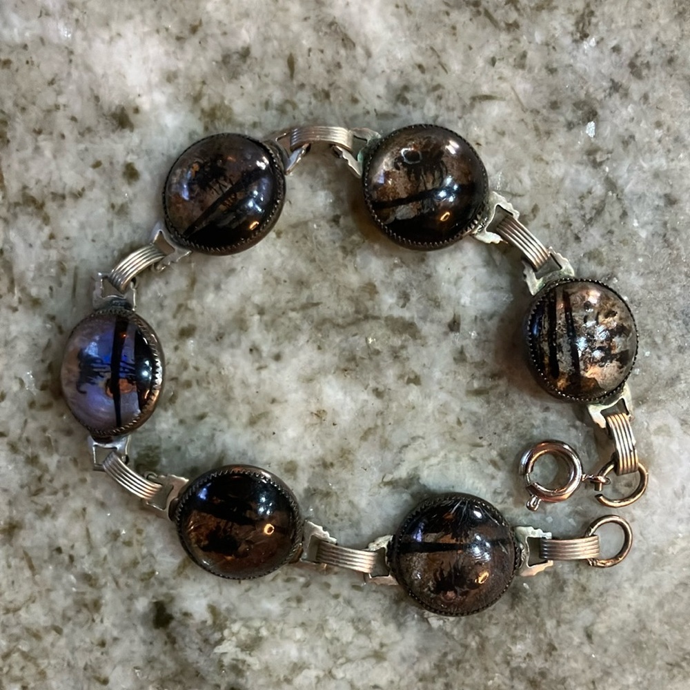 Huffman Sterling Silver butterfly wing Women's Bracelet